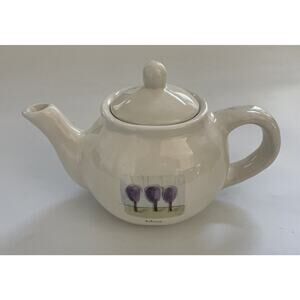 Pottery Barn Tea Garden Tea Pot‎ “BELIEVE” Rae Dunn Design 1.5 Quarts 6 Cup